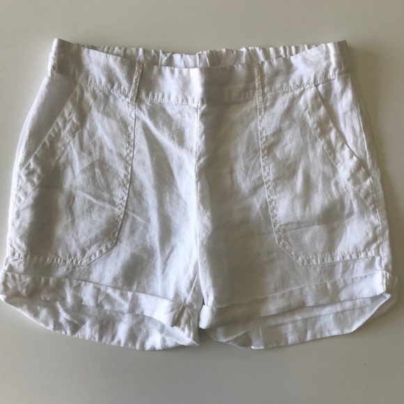 Three Dots Pants - Three Dots linen pull-on shorts.